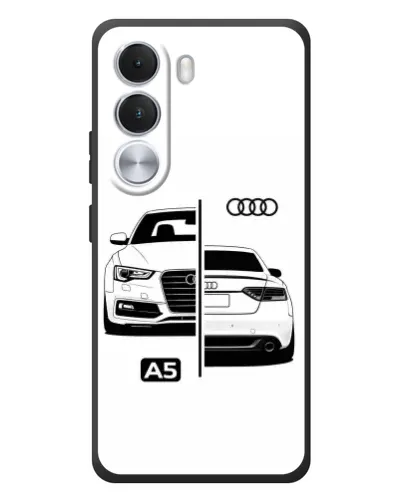 Чехол для Realme C100i с картинкой «Audi — контрастный дизайн»