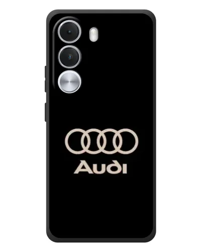 Чехол для Realme C100i с картинкой «Audi — золотой логотип»
