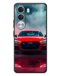 Чехол для Realme C100i с картинкой «Audi RS — красный стиль»