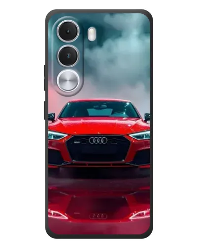 Чехол для Realme C100i с картинкой «Audi RS — красный стиль»