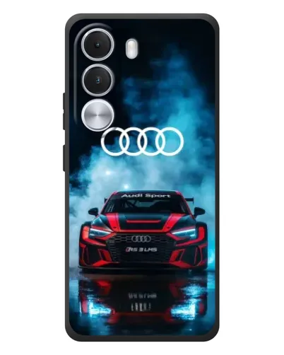 Чехол для Realme C100i с картинкой «Audi Sport — неон»