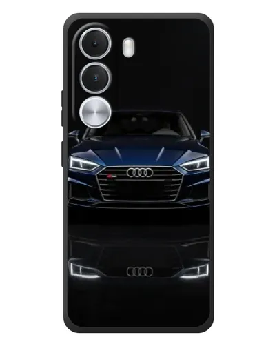 Чехол для Realme C100i с картинкой «Audi — ночное отражение»