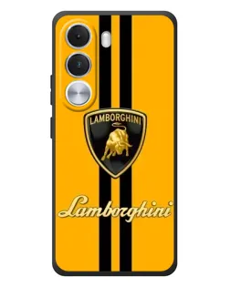 Чохол для Realme C100i з картинкою «Lamborghini Stripe жовтий»