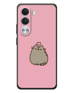 Чохол для Realme C100i з картинкою «Pusheen серце»