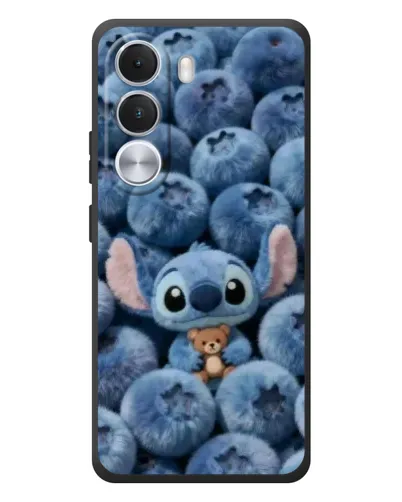 Чехол для Realme C100i с картинкой «Стич и голубика»
