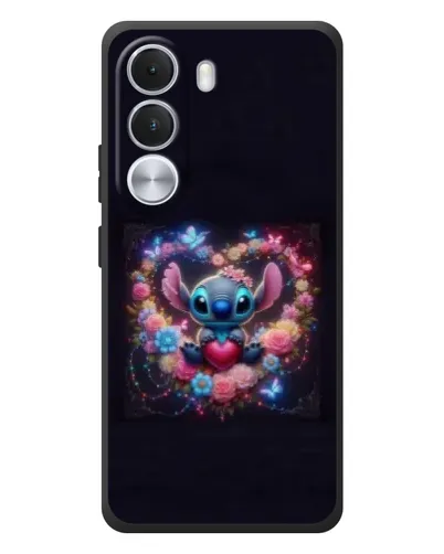 Чехол для Realme C100i с картинкой «Stitch в цветах»