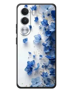 Чохол для Realme C100i з картинкою «Блакитний квітковий каскад»