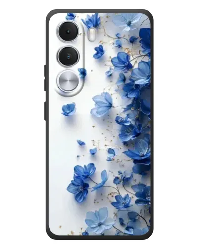 Чохол для Realme C100i з картинкою «Блакитний квітковий каскад»