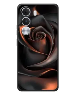 Чохол для Realme C100i з картинкою «Шовкова чорна троянда»