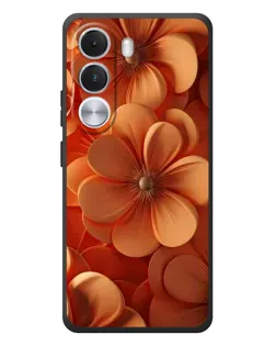 Чохол для Realme C100i з картинкою «Помаранчева макро квітка»