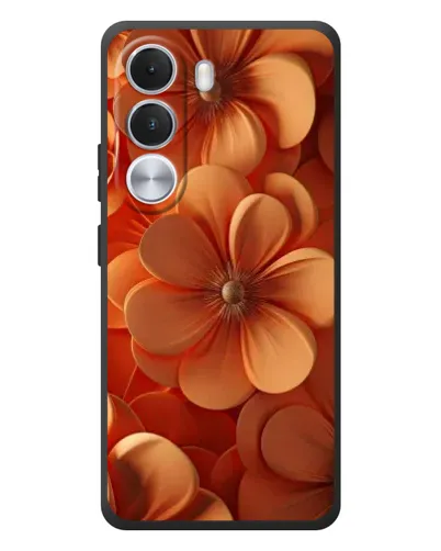 Чохол для Realme C100i з картинкою «Помаранчева макро квітка»