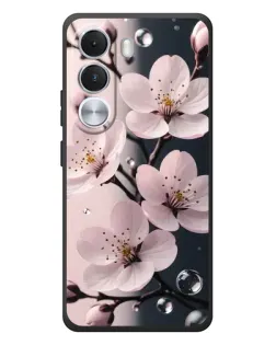 Чехол для Realme C100i с картинкой «Нежная сакура и капли»