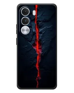 Чохол для Realme C100i з картинкою «Червона лавова тріщина»