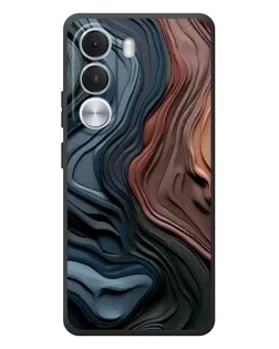 Чохол для Realme C100i з картинкою «Кольорові хвилі каньйону»