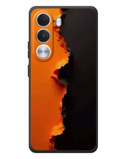 Чохол для Realme C100i з картинкою «Помаранчевий розлом»