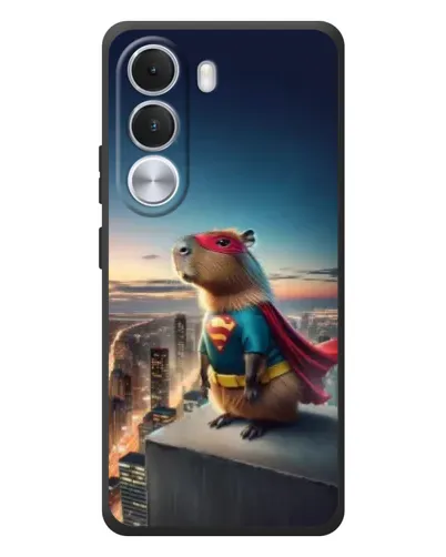 Чехол для Realme C100i с картинкой «Капи-мен супергерой»