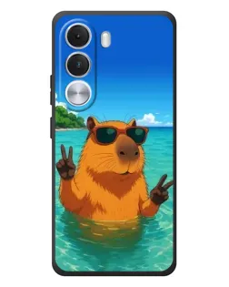 Чехол для Realme C100i с картинкой «Морская капибара»