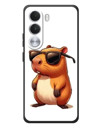 Чехол для Realme C100i с картинкой «Капибара в очках»
