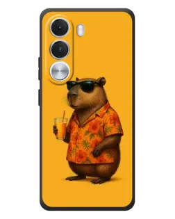 Чехол для Realme C100i с картинкой «Капибара на отдыхе»