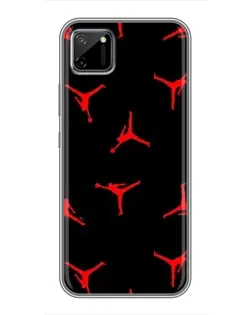 Чехол для Realme C11 с картинкой «Jordan Red Pattern» Чехол для Realme C11 с картинкой «Jordan Red Pattern»