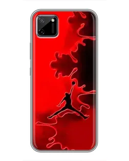 Чехол для Realme C11 с картинкой «Jordan Red Smoke»