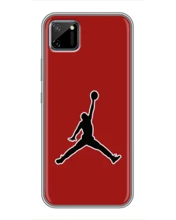 Чехол для Realme C11 с картинкой «Jordan Red Back»