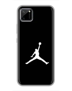 Чехол для Realme C11 с картинкой «Jordan Silhouette»