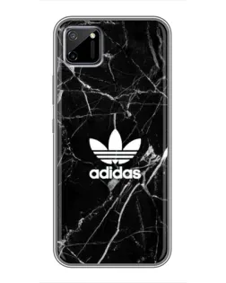 Чохол для Realme C11 з картинкою «Білий мармур Adidas»