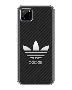 Чохол для Realme C11 з картинкою «Adidas Карбонова текстура»