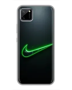 Чехол для Realme C11 с картинкой «Неоновый контур Nike» Чехол для Realme C11 с картинкой «Неоновый контур Nike»