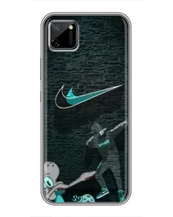 Чехол для Realme C11 с картинкой «Спортивный арт Nike» Чехол для Realme C11 с картинкой «Спортивный арт Nike»