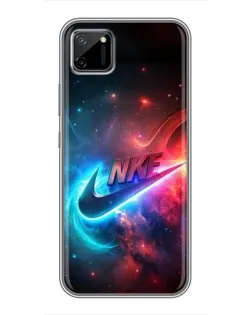 Чохол для Realme C11 з картинкою «Вогняний логотип Nike»