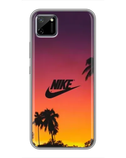 Чохол для Realme C11 з картинкою «Nike на заході сонця»