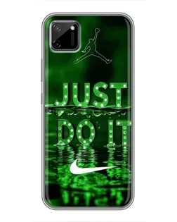 Чохол для Realme C11 з картинкою «Зелений неоновий Nike»