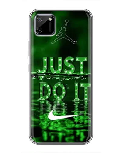 Чохол для Realme C11 з картинкою «Зелений неоновий Nike»