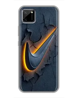 Чохол для Realme C11 з картинкою «Об'ємний логотип Найк»