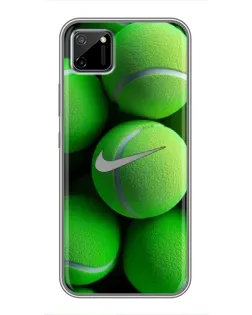 Чохол для Realme C11 з картинкою «Тенісні м'ячі Найк»
