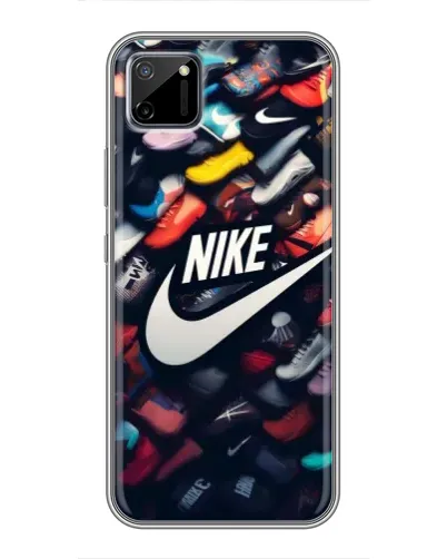 Чохол для Realme C11 з картинкою «Колекція кросівок Nike»