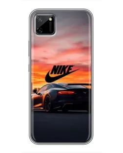 Чохол для Realme C11 з картинкою «Nike та суперкар»