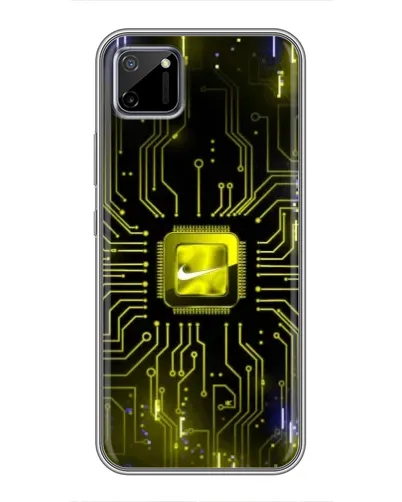 Чохол для Realme C11 з картинкою «Nike — золота іскра»
