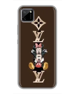 Чехол для Realme C11 с картинкой «LV и Микки Маус»
