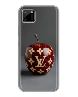 Чехол для Realme C11 с картинкой «Красное яблоко LV»