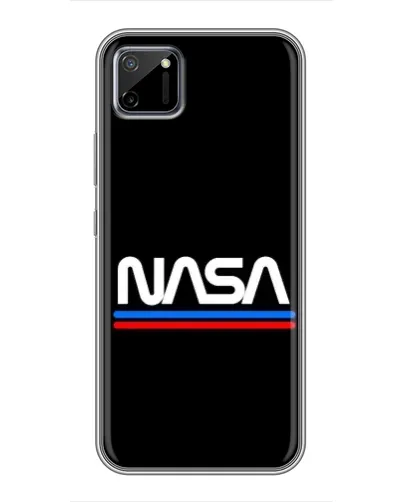 Чохол для Realme C11 з картинкою «NASA — класика Red Blue» Чохол для Realme C11 з картинкою «NASA — класика Red Blue»