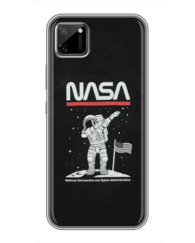 Чохол для Realme C11 з картинкою «NASA — крокуємо по Місяцю» Чохол для Realme C11 з картинкою «NASA — крокуємо по Місяцю»