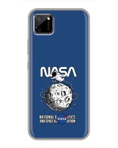 Чохол для Realme C11 з картинкою «NASA — місячна місія» Чохол для Realme C11 з картинкою «NASA — місячна місія»