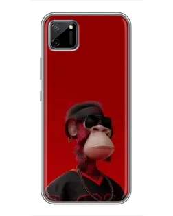 Чехол для Realme C11 с картинкой «Bored Ape в красном» Чехол для Realme C11 с картинкой «Bored Ape в красном»