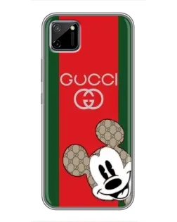 Чехол для Realme C11 с картинкой «Gucci — полосы и Микки»
