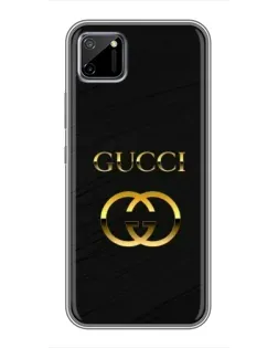 Чехол для Realme C11 с картинкой «Золотой логотип Gucci»