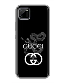 Чехол для Realme C11 с картинкой «Gucci — серебряная змея»