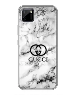 Чехол для Realme C11 с картинкой «Gucci — мраморный шик»